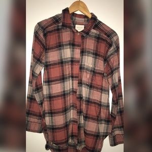 American Eagle destroyed flannel NWOT